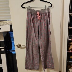 Joe Boxer Gray Lounge Pants with Pink Details